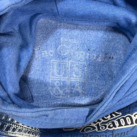 Retro hoodie Barack Obama Presidential Race Sweatshirt - Picture 3 of 3